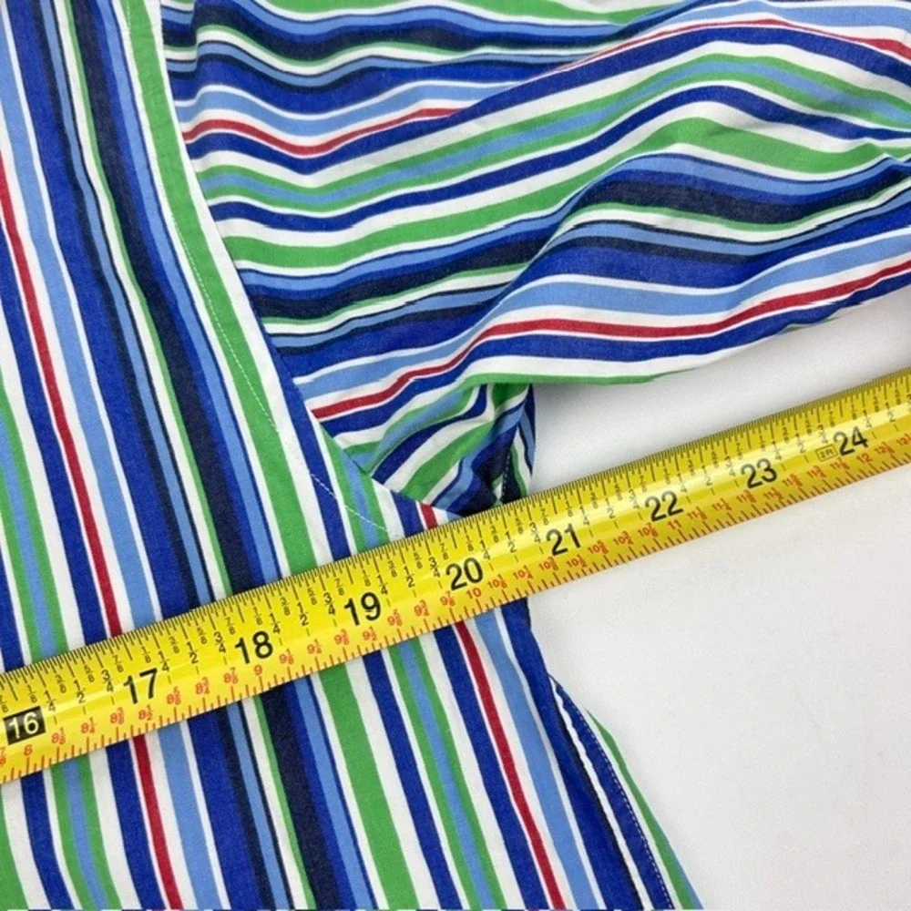 Ralph Lauren Button Down Shirt Multi-Color Striped Cotton Kids XL(20)